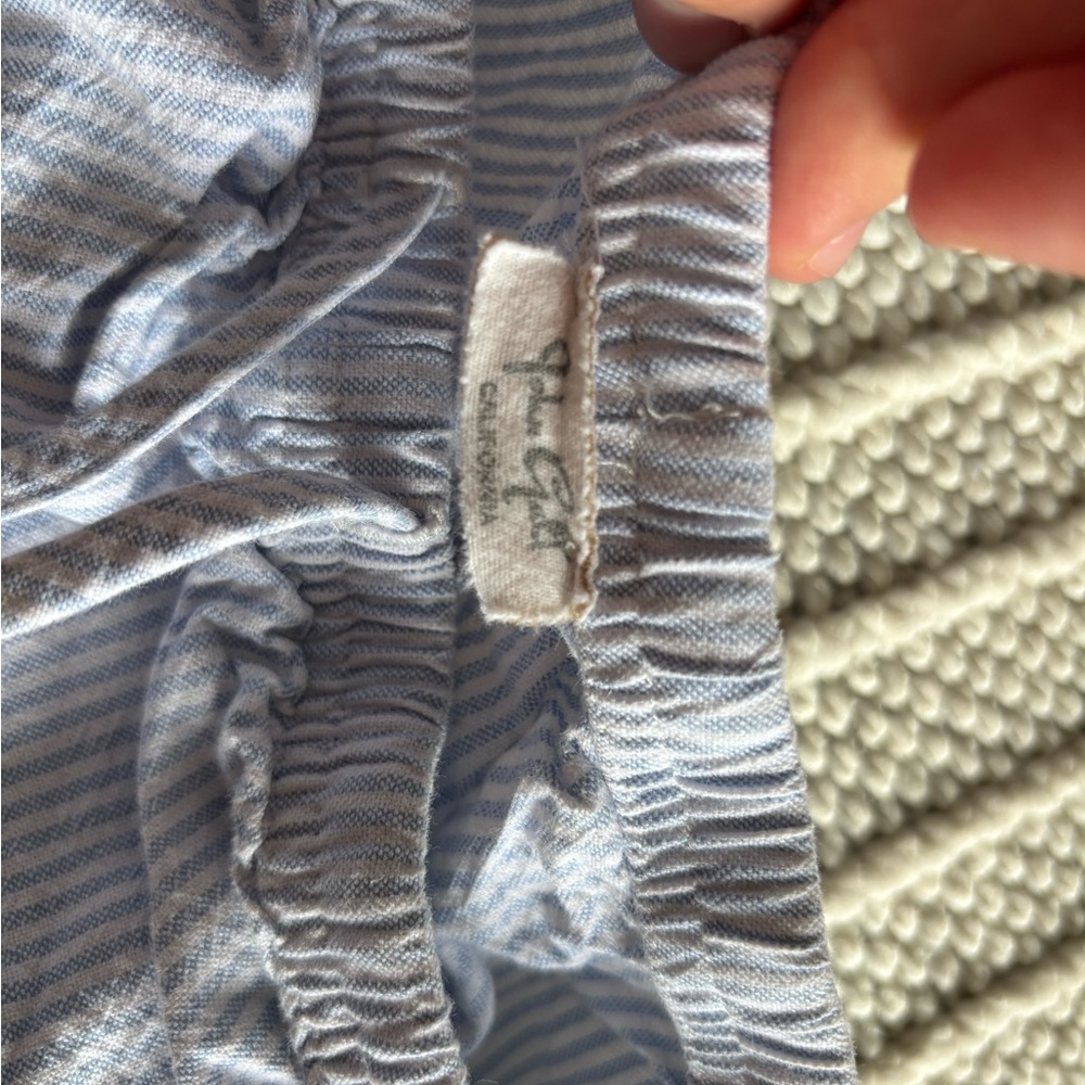 Brandy Melville Blue and White Striped Shorts